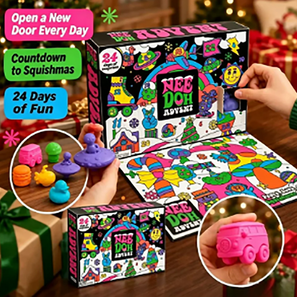 Advent Calendar Gift - 24 قطعة من ألعاب ني-دو سكويش