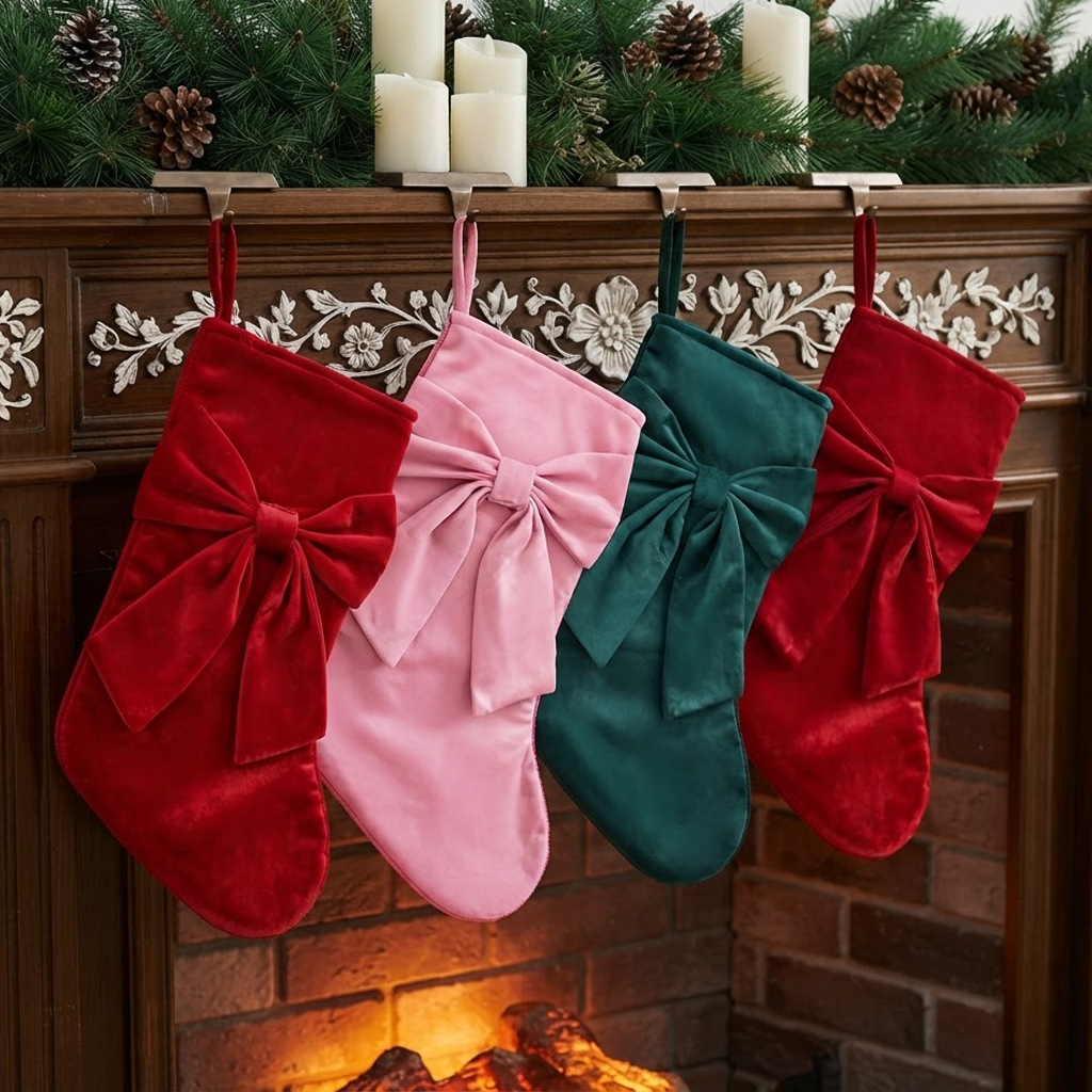 جوارب عيد الميلاد، أكياس هدايا - مراجعة Christmas Stocking Hanging وسعره