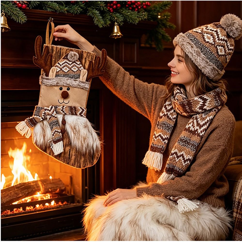 جوارب عيد الميلاد الكرتونية، ز - مراجعة Christmas Stocking Hanging وسعره