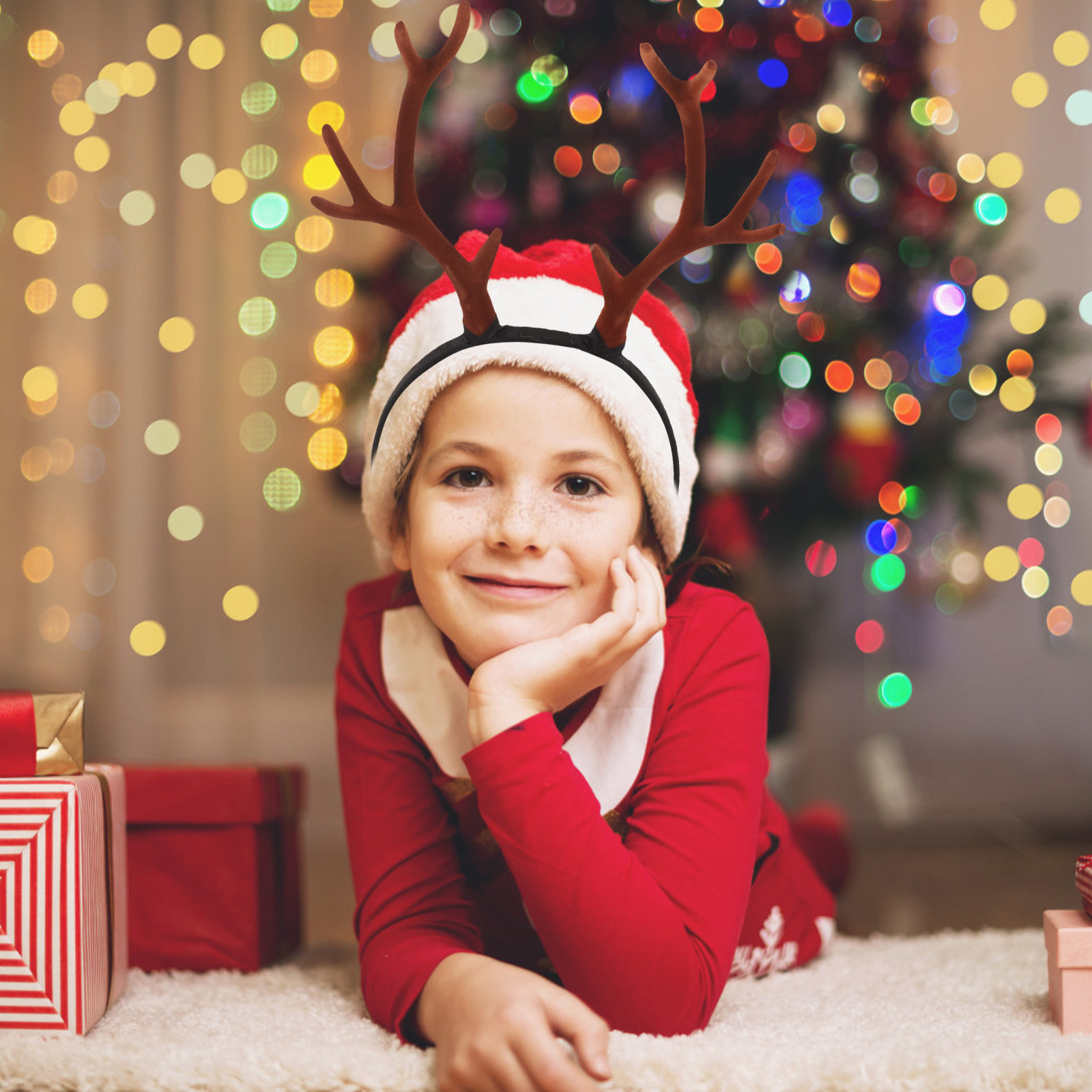 طوق رأس بقرون الرنة المزخرفة ب - مراجعة Reindeer Antlers Headband وسعره