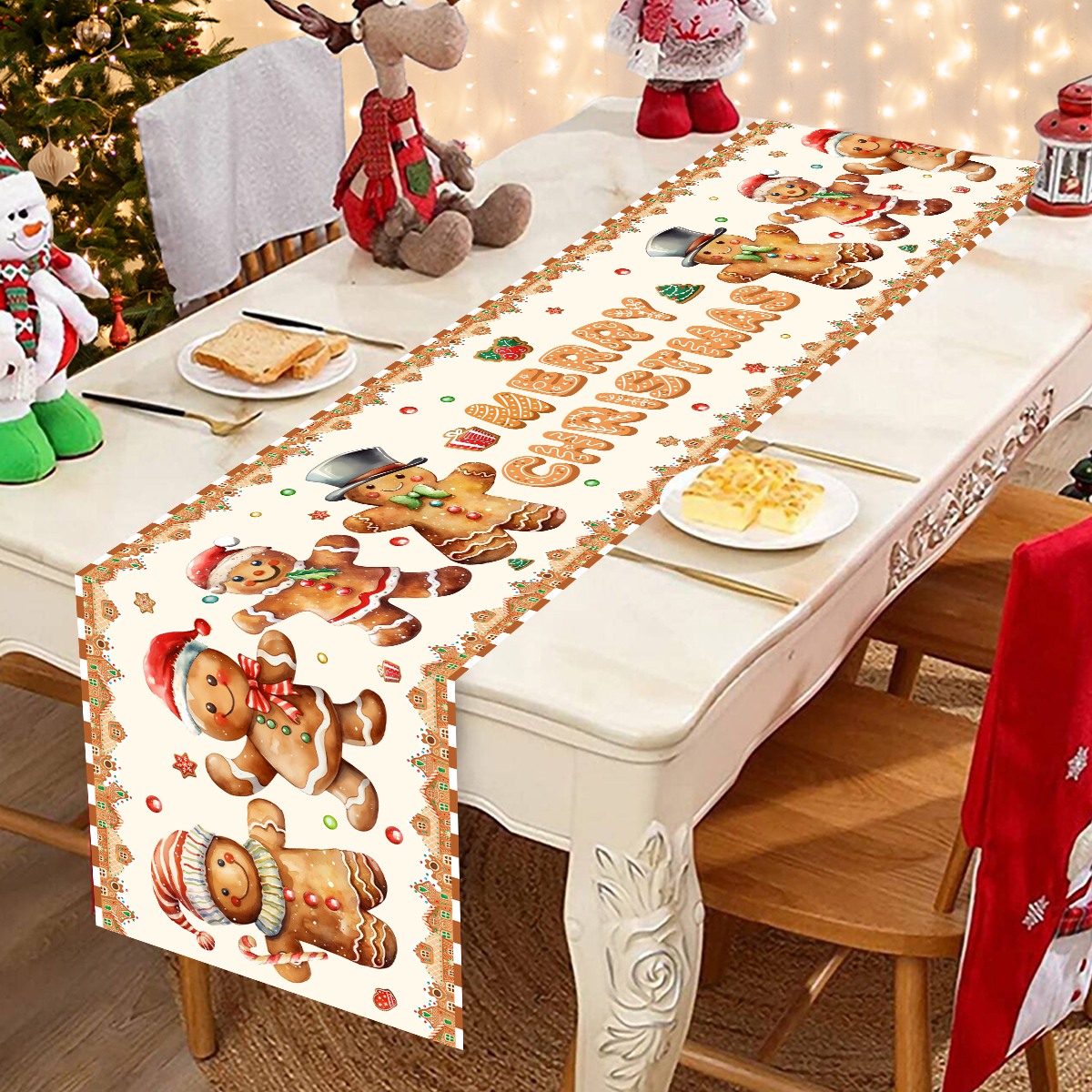 عيد الميلاد سانتا كلوز البوليس - مراجعة Christmas Table Runner وسعره