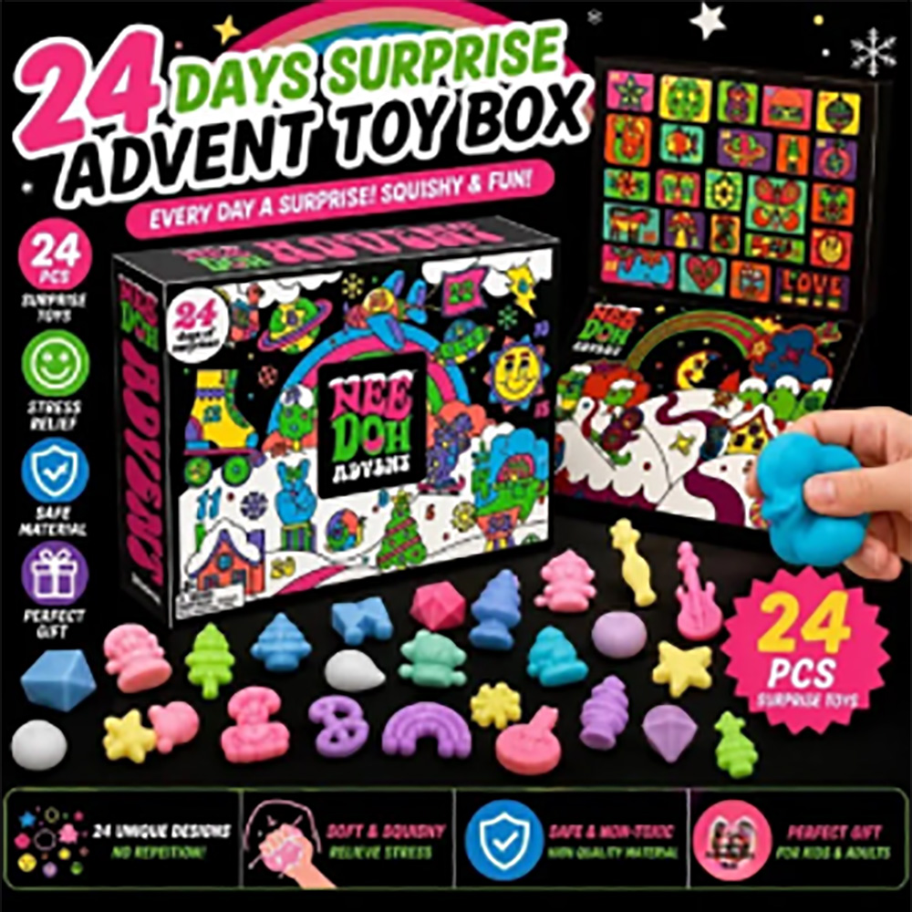 24 قطعة من ألعاب ني-دو سكويش ف - مراجعة Advent Calendar Gift وسعره