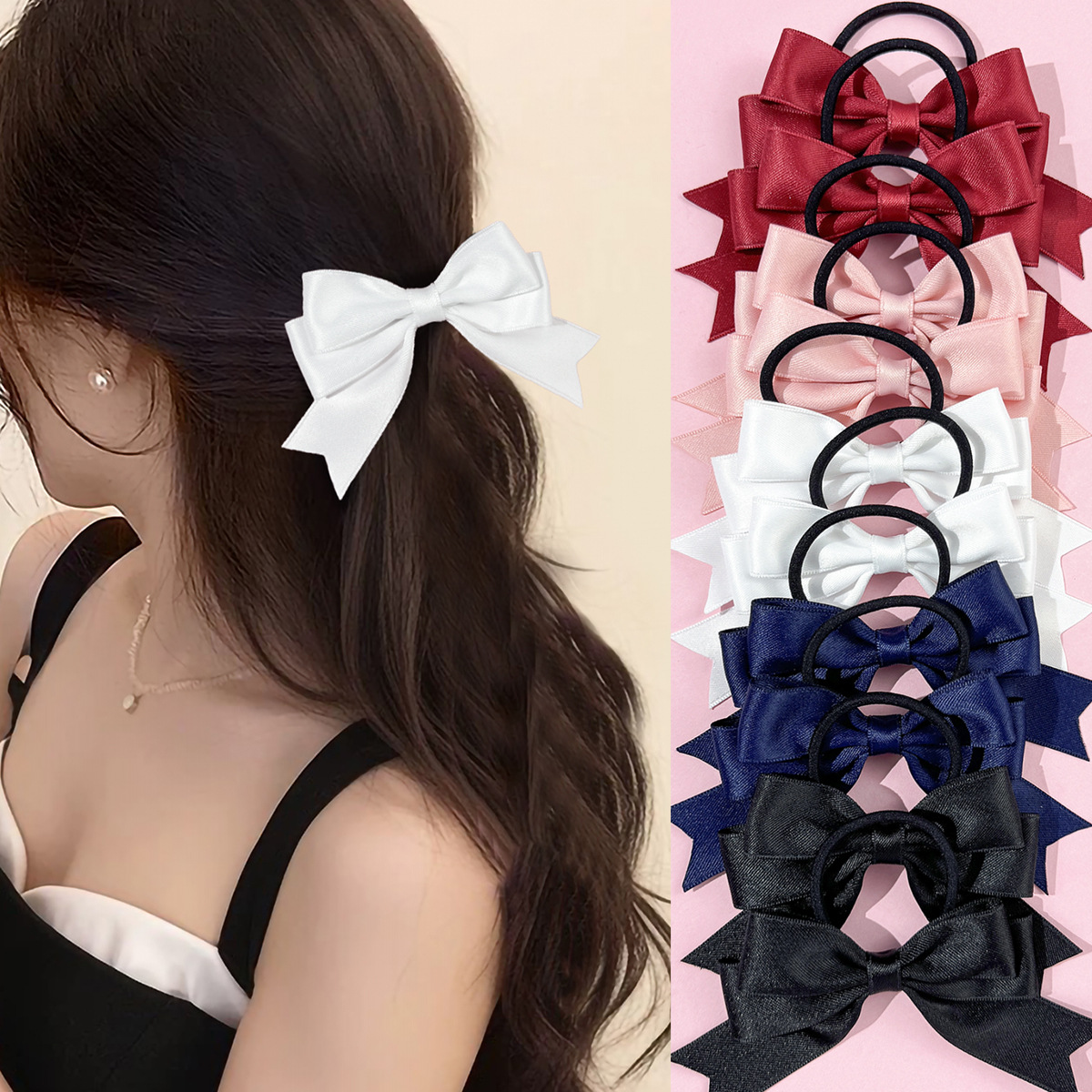 قطعتان من ربطات الشعر على شكل  - مراجعة Ribbon Bow Gift وسعره