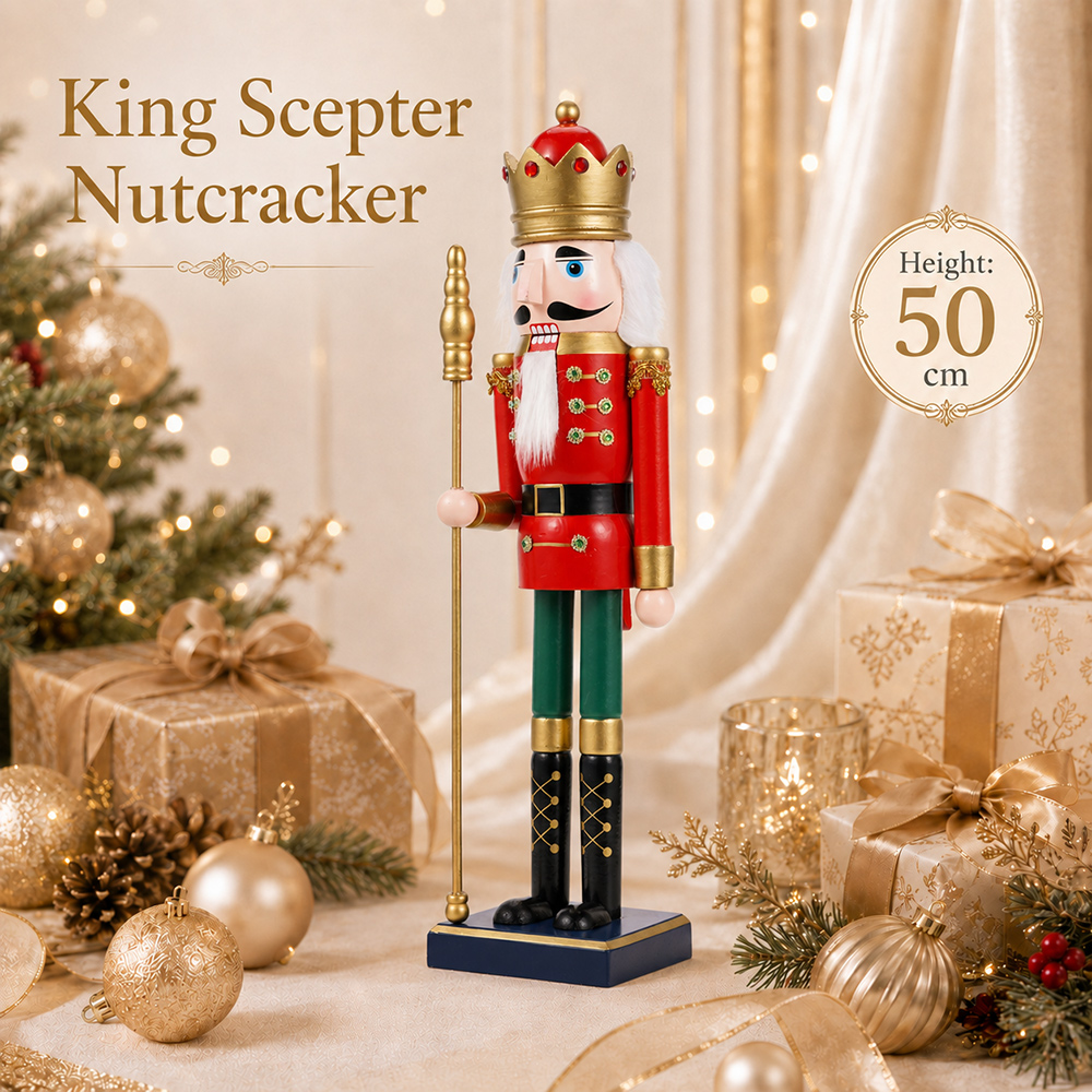 دمية الملك المهرج الخشبية بطول - مراجعة Nutcracker Figurine وسعره