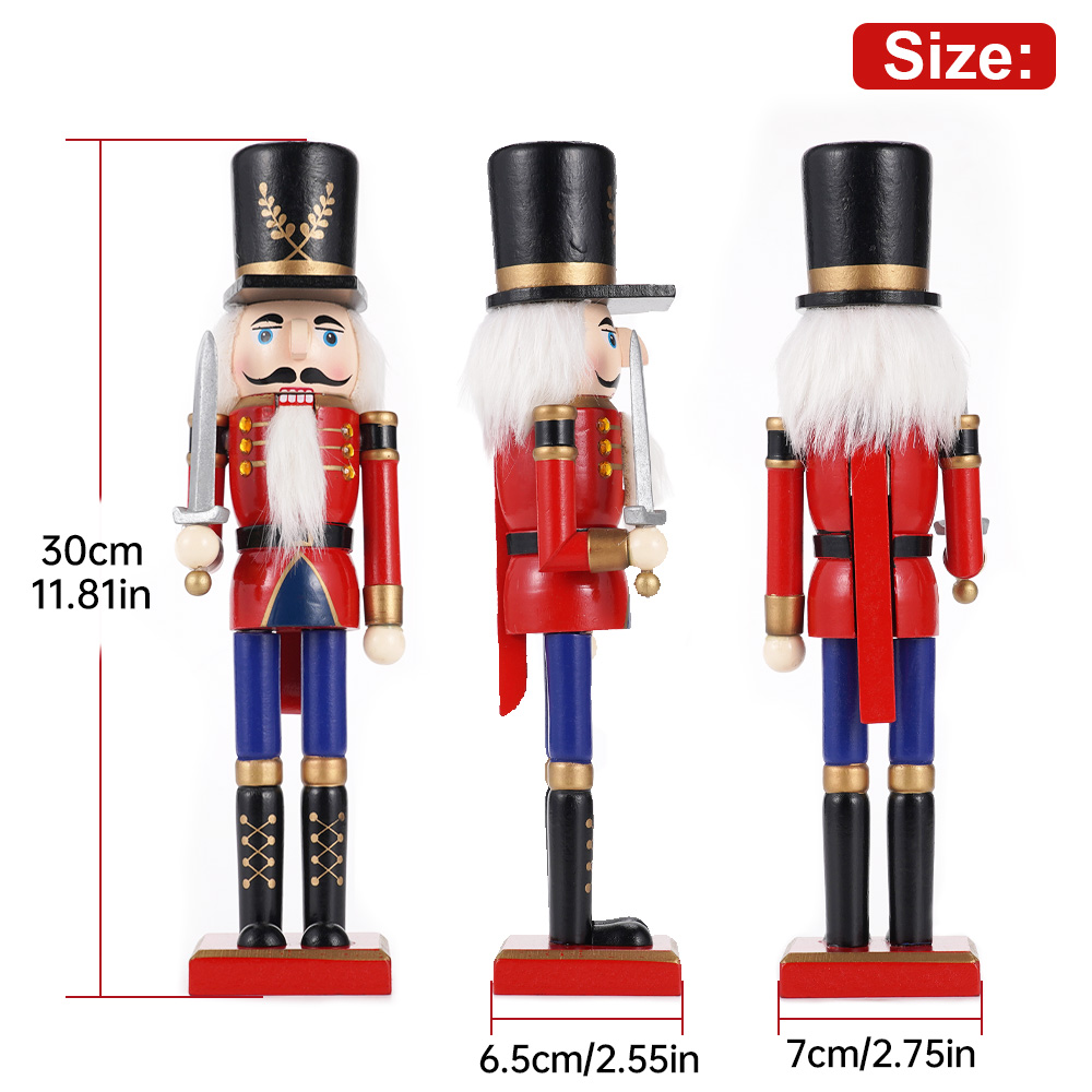 30 سنتيمتر كسارة البندق الخشبي - مراجعة Nutcracker Figurine وسعره