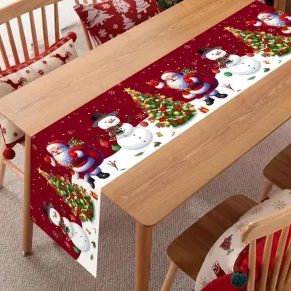 مفرش طاولة عيد الميلاد بتصميم  - مراجعة Christmas Table Runner وسعره