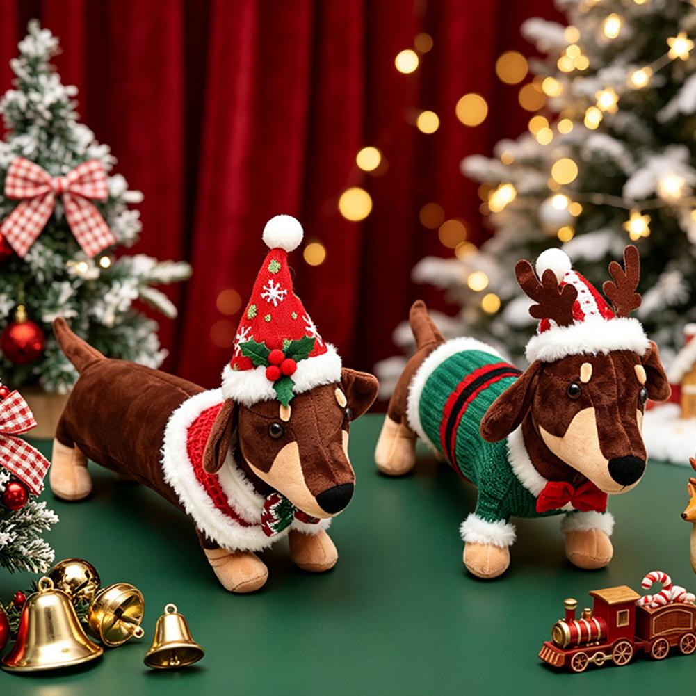دمية داشهوند قطيفة لعيد الميلا - مراجعة Santa Hat Plush وسعره