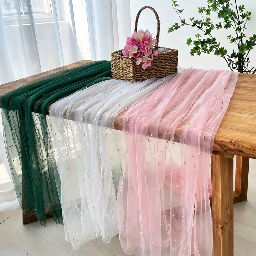 مفرش طاولة من التول اللؤلؤي، م - مراجعة Christmas Table Runner وسعره