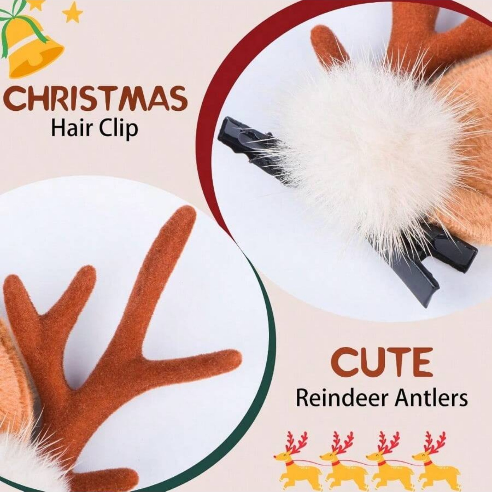 2 قطعة قرون الرنة عيد الميلاد  - مراجعة Reindeer Antlers Headband وسعره