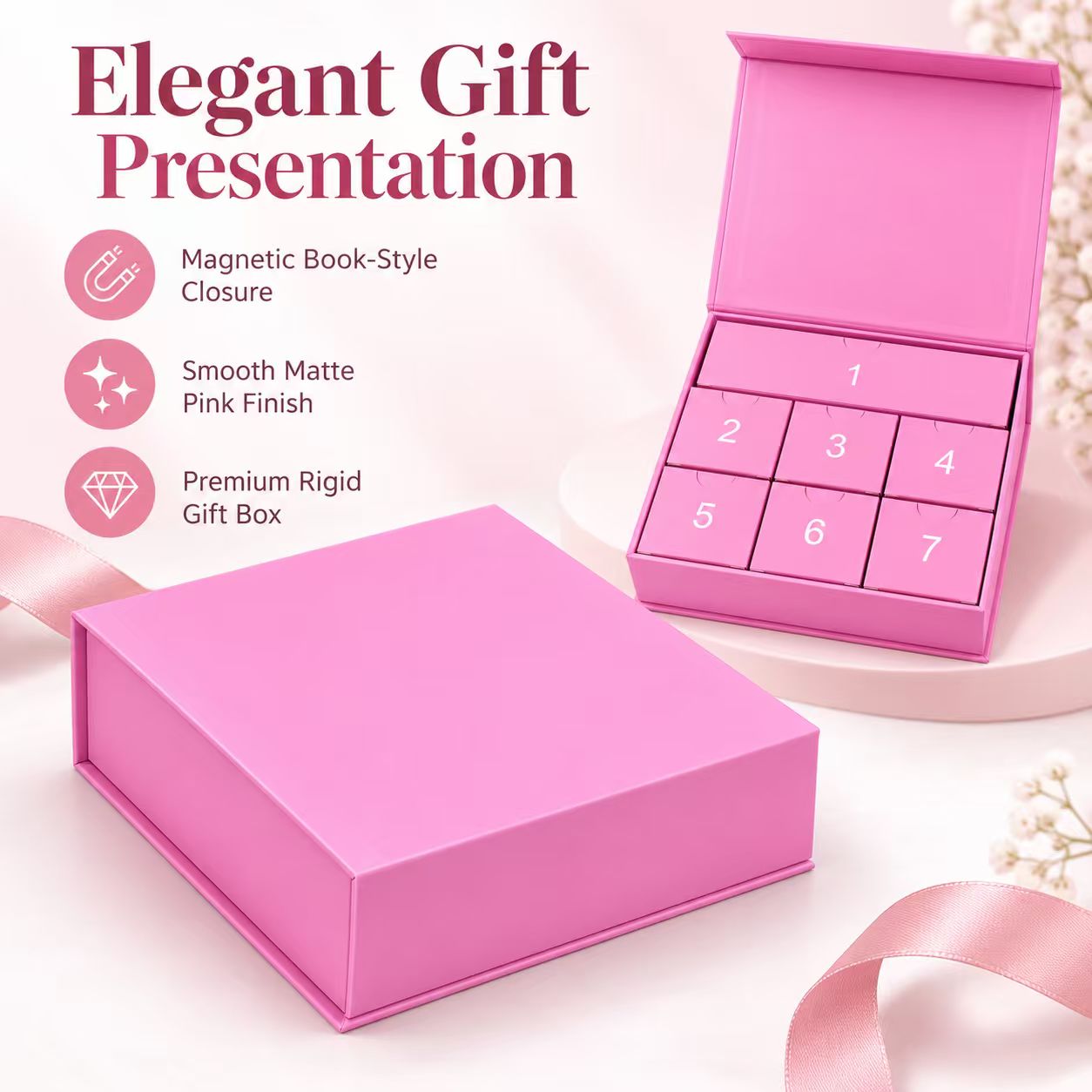 مجموعة هدايا تقويم العد التناز - مراجعة Gift Box Wrap Set وسعره